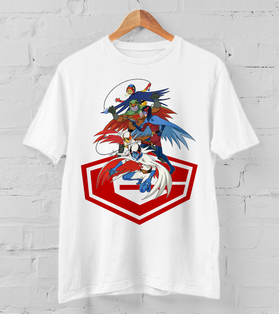 Science Ninja Team Gatchaman Dynamic Heroes Emblem Formation T-Shirt