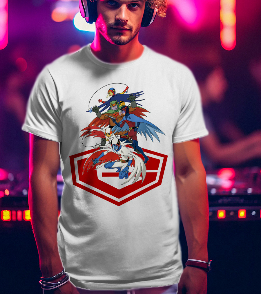 Science Ninja Team Gatchaman Dynamic Heroes Emblem Formation T-Shirt