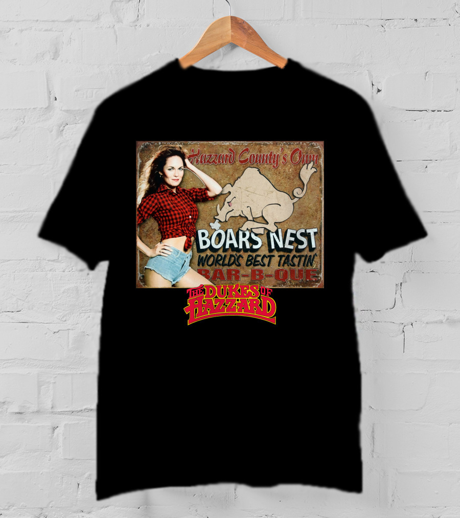 The Dukes Of Hazzard Boars Nest Hazzard County's Own World's Best Tastin' Bar-B-Que T-Shirt