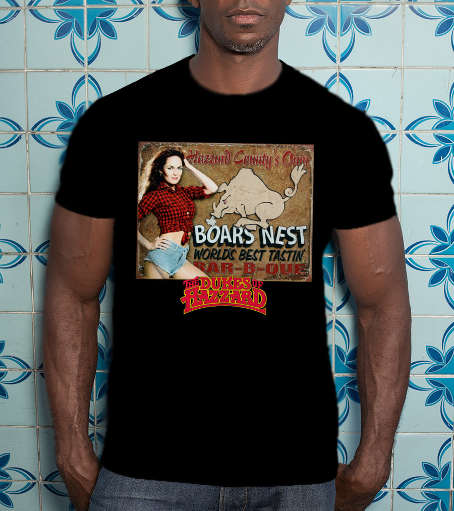 The Dukes Of Hazzard Boars Nest Hazzard County's Own World's Best Tastin' Bar-B-Que T-Shirt