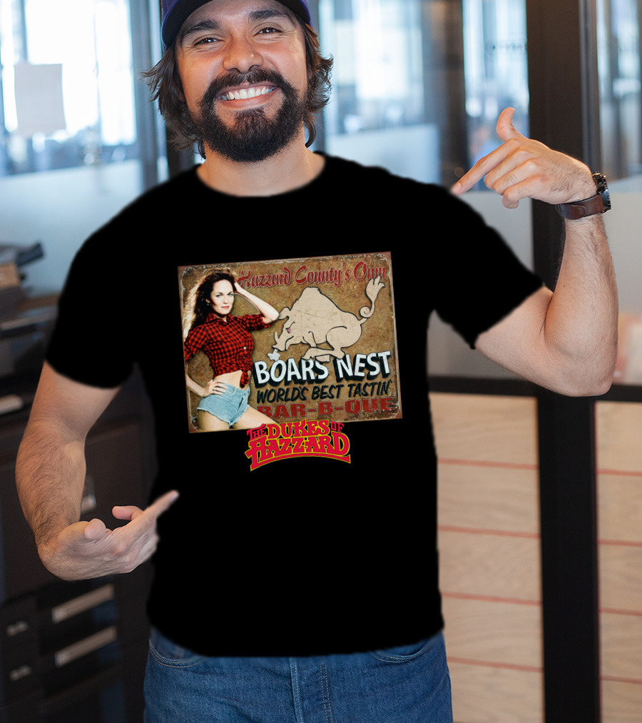 The Dukes Of Hazzard Boars Nest Hazzard County's Own World's Best Tastin' Bar-B-Que T-Shirt
