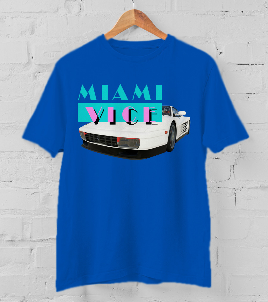 Miami Vice Retro Car T-Shirt