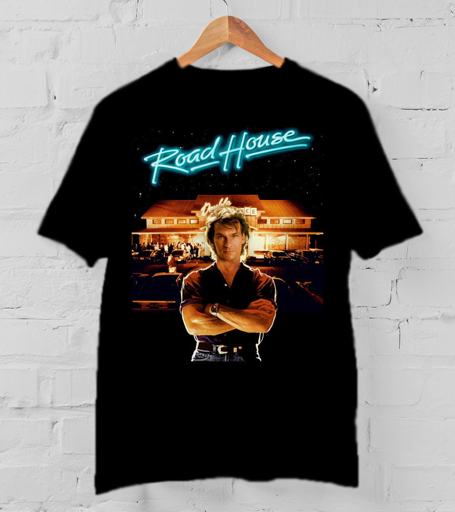 Road House Double Deuce Patrick Swayze Classic Movie Scene T-Shirt