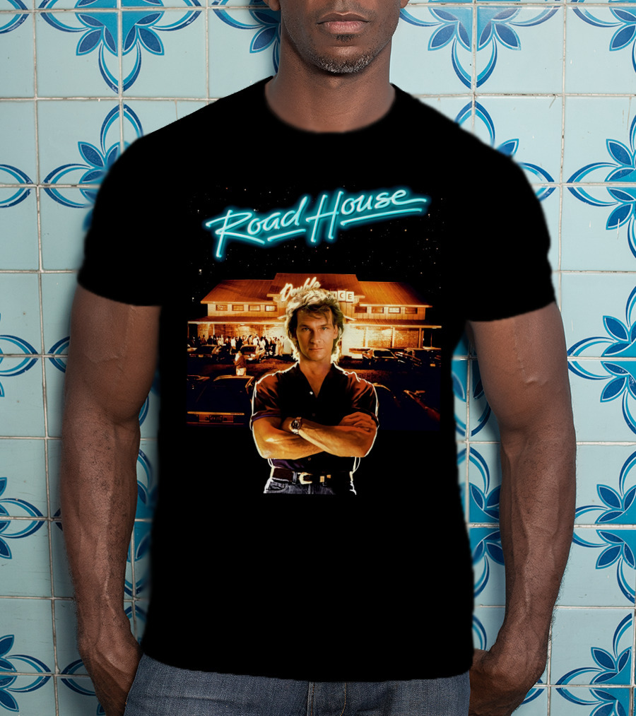 Road House Double Deuce Patrick Swayze Classic Movie Scene T-Shirt