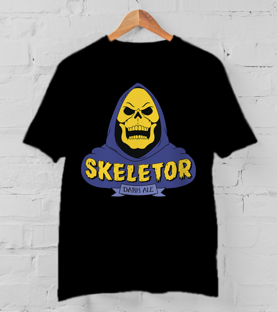 Skeletor Dark Ale Hooded Skull T-Shirt
