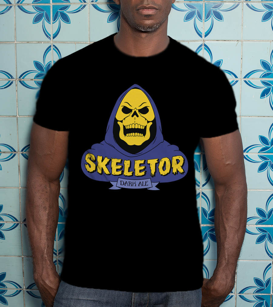 Skeletor Dark Ale Hooded Skull T-Shirt