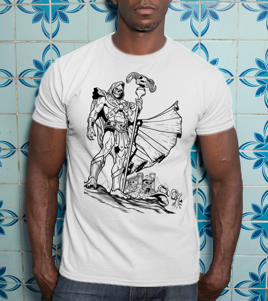 Skeletor 15 Masters Of The Universe Villain Castle Grayskull Image T-Shirt