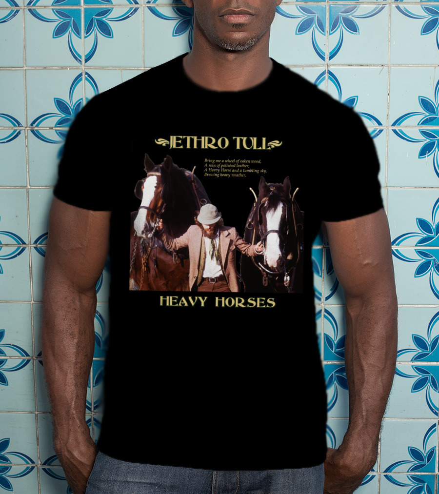 Jethro Tull Heavy Horses Lyrics Image T-Shirt