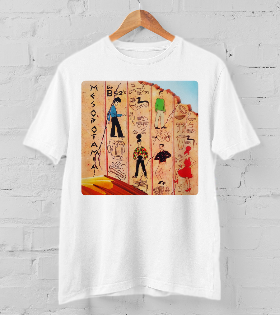 The B-52's Mesopotamia Album Art With Ancient Symbols And Figures T-Shirt