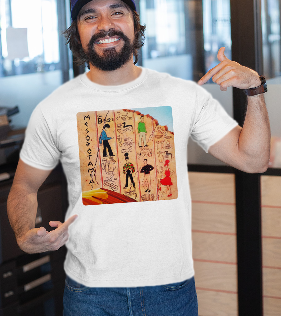 The B-52's Mesopotamia Album Art With Ancient Symbols And Figures T-Shirt