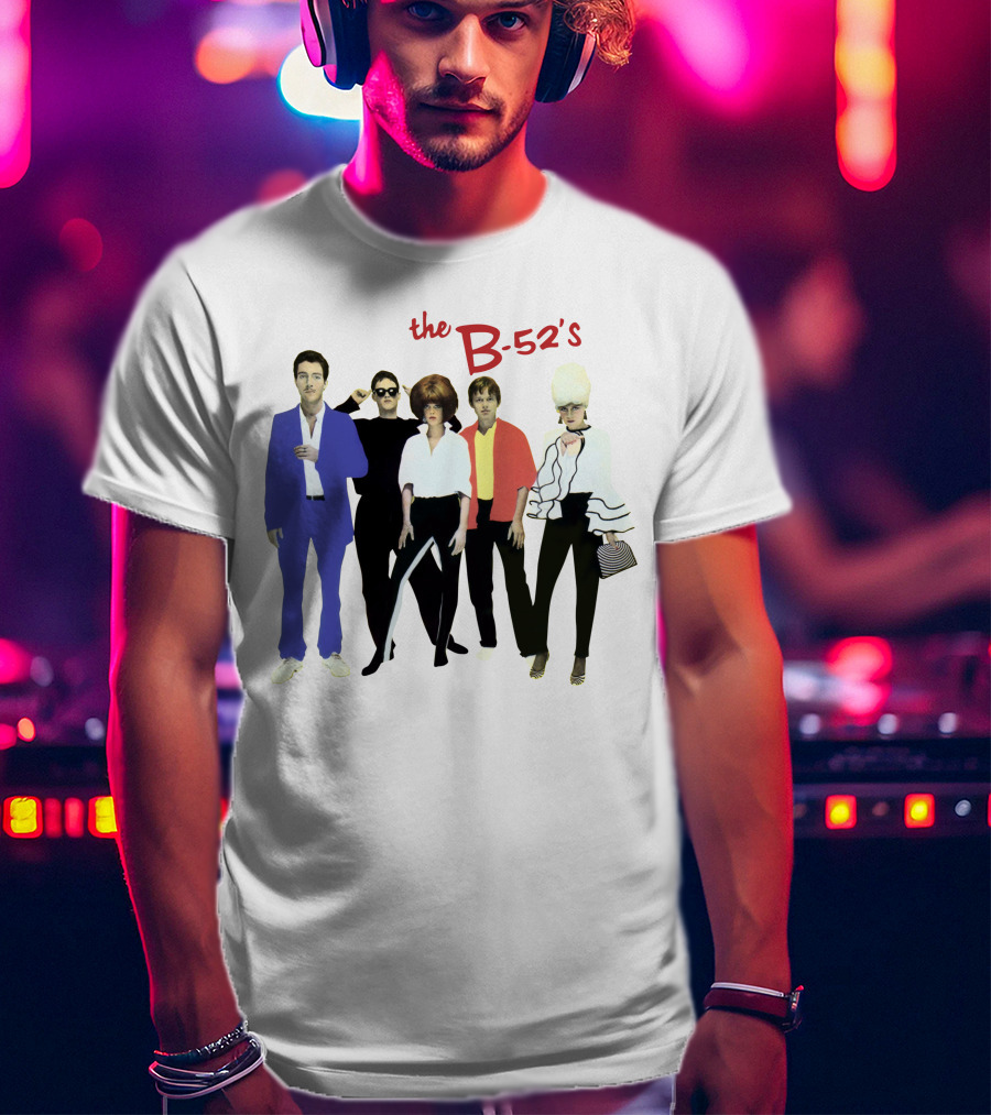 The B-52's Album Cover Band Members In Iconic Attire T-Shirt