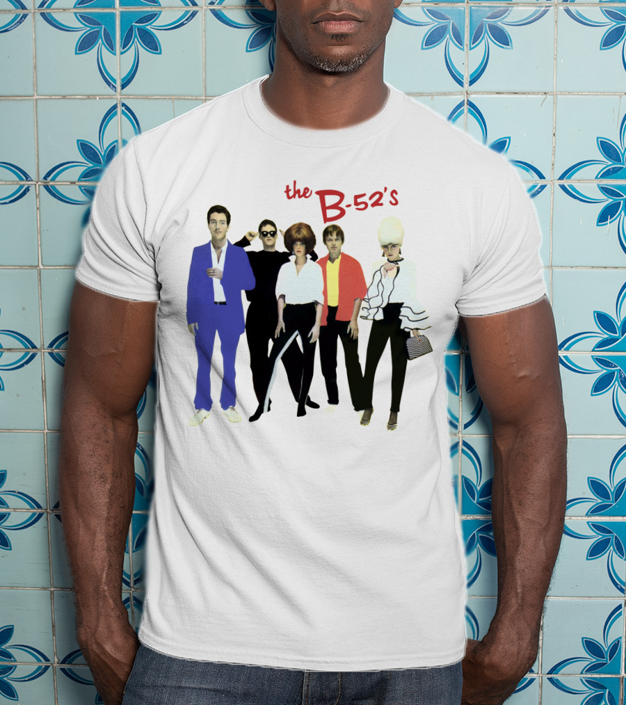 The B-52's Album Cover Band Members In Iconic Attire T-Shirt