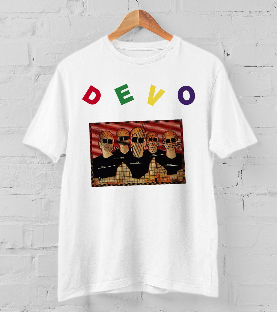 DEVO Duty Now For The Future Band Members Image T-Shirt