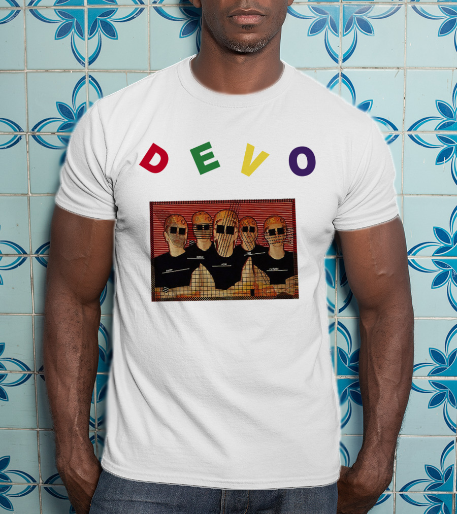 DEVO Duty Now For The Future Band Members Image T-Shirt