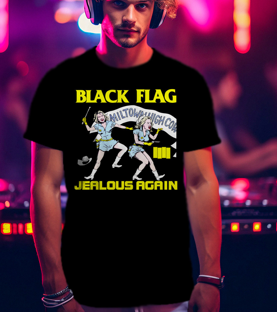 BLACK FLAG Miltow High Command Jealous Again T-Shirt