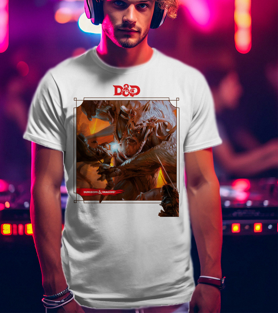Dungeons And Dragons Epic Battle Scene DnD T-Shirt