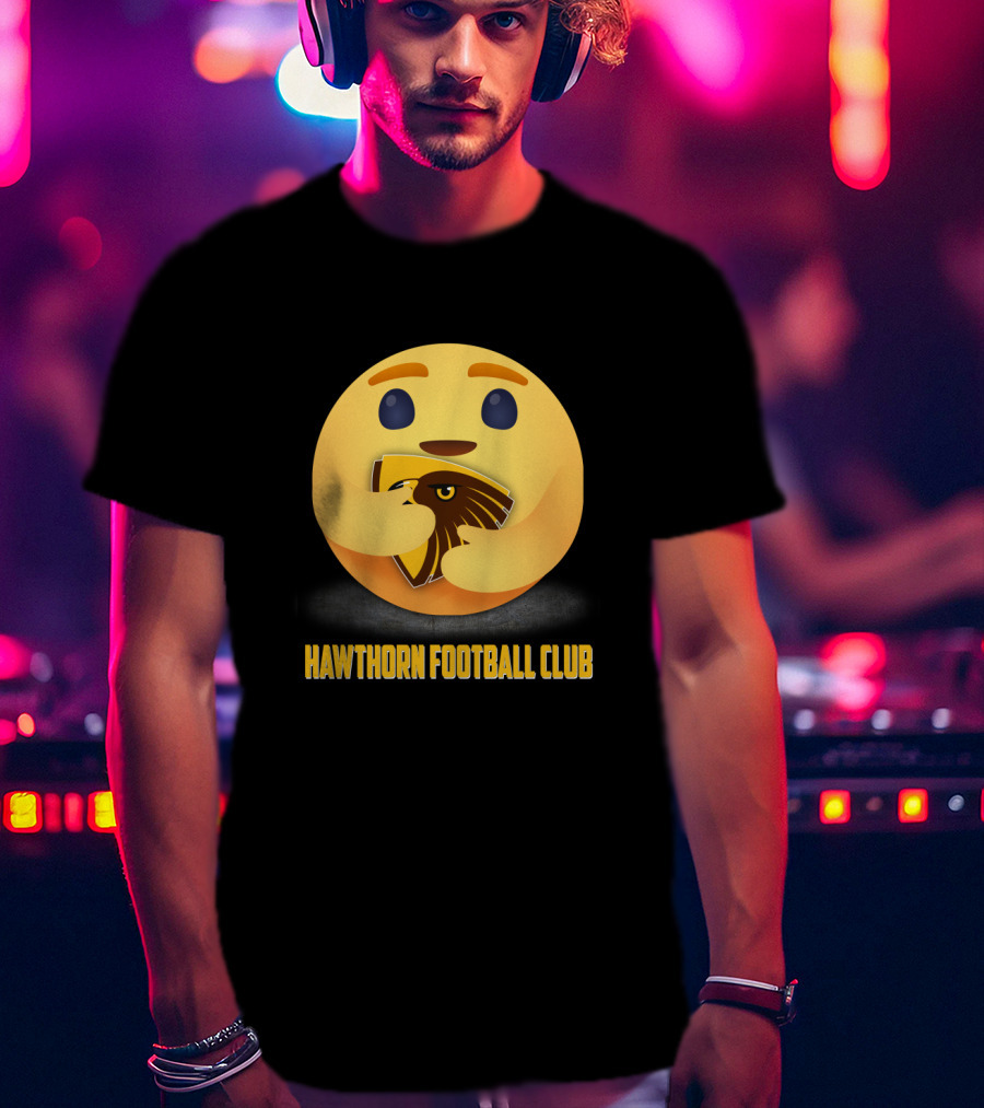 Hawthorn Football Club Emoji Embrace T-Shirt