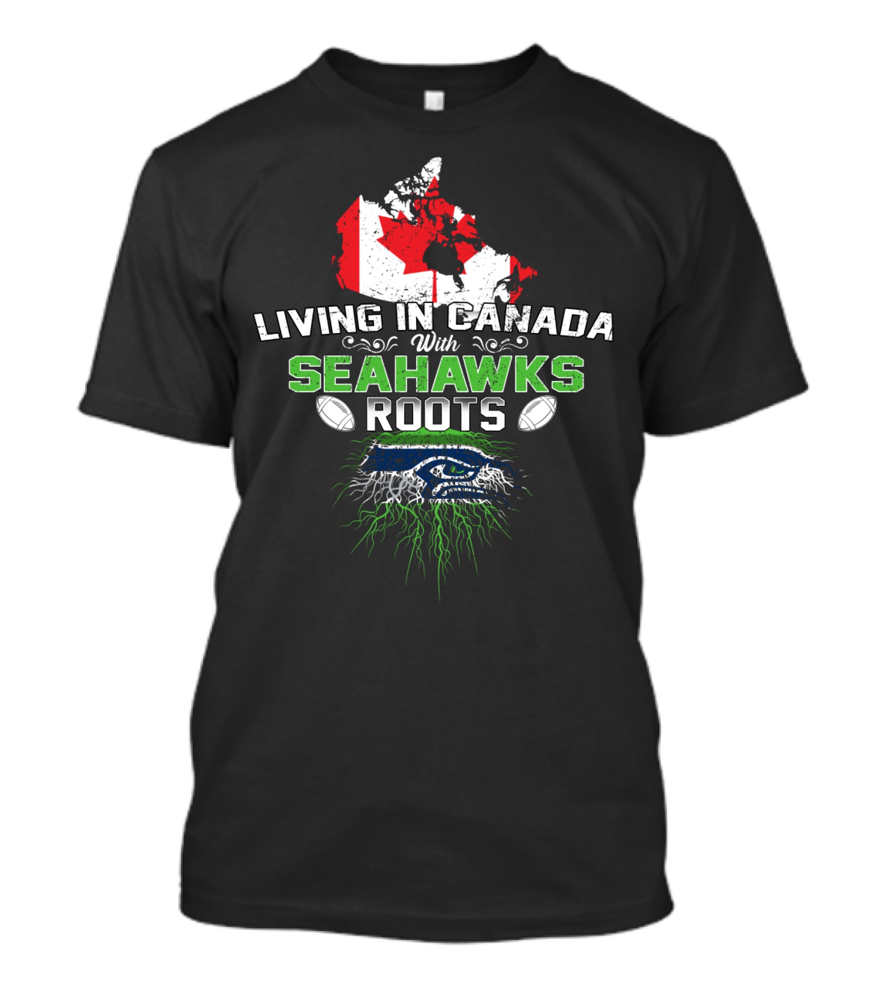 Living In Canada Embracing Seahawks Heritage T-Shirt