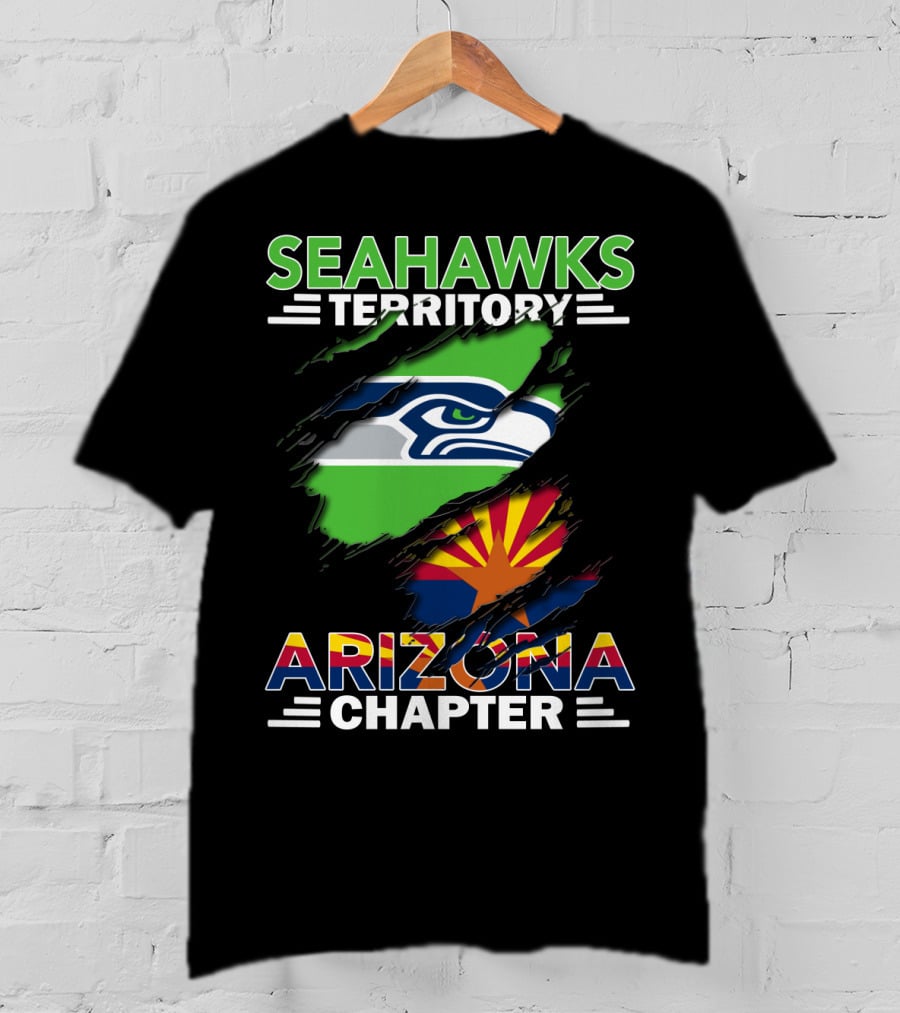 Seahawks Territory Arizona Chapter Fan Pride Flag T-Shirt