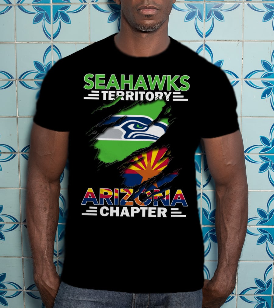 Seahawks Territory Arizona Chapter Fan Pride Flag T-Shirt