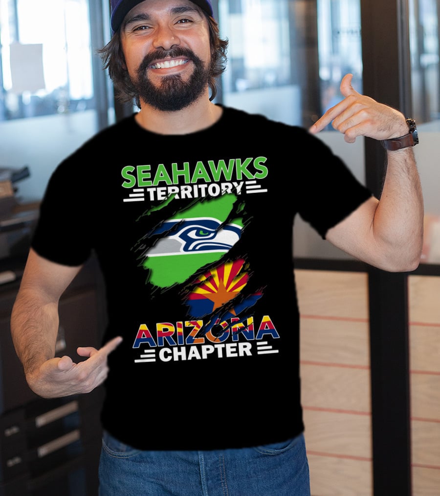 Seahawks Territory Arizona Chapter Fan Pride Flag T-Shirt