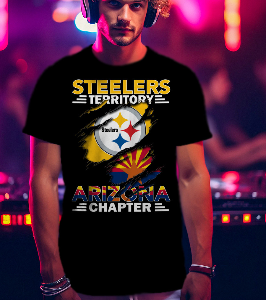Steelers Territory Arizona Chapter Flag T-Shirt