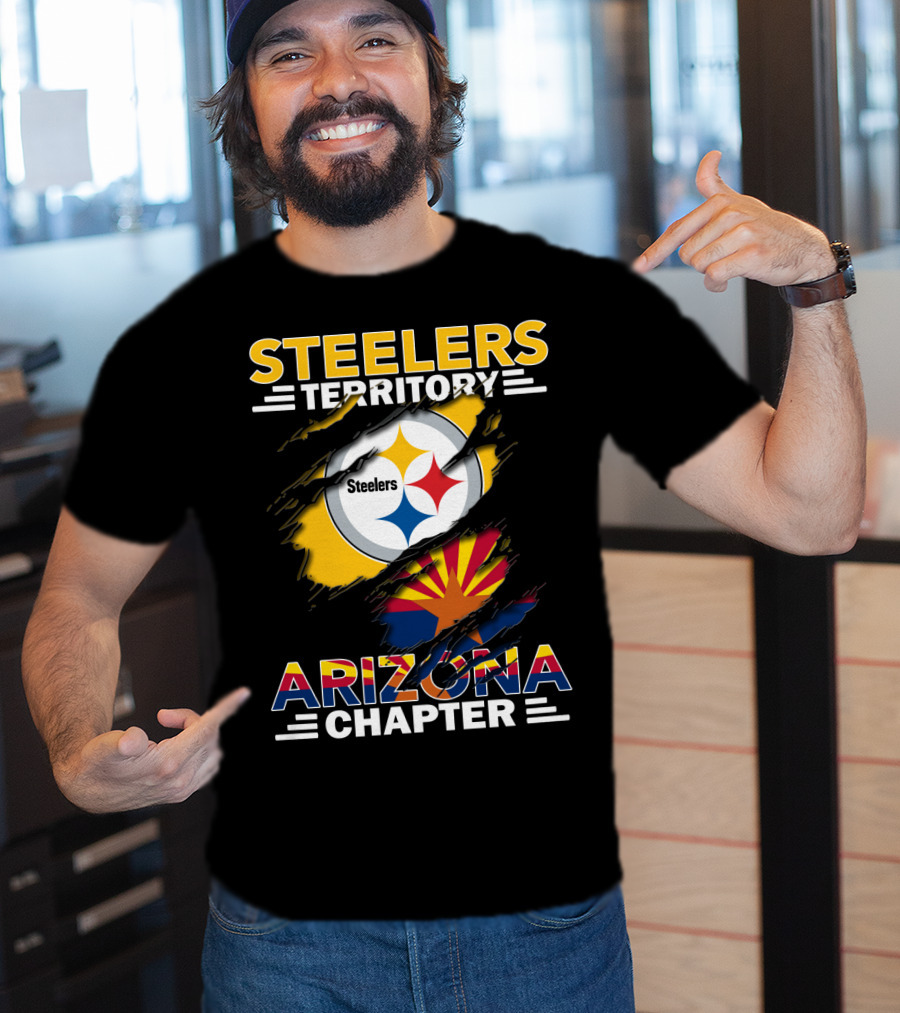 Steelers Territory Arizona Chapter Flag T-Shirt