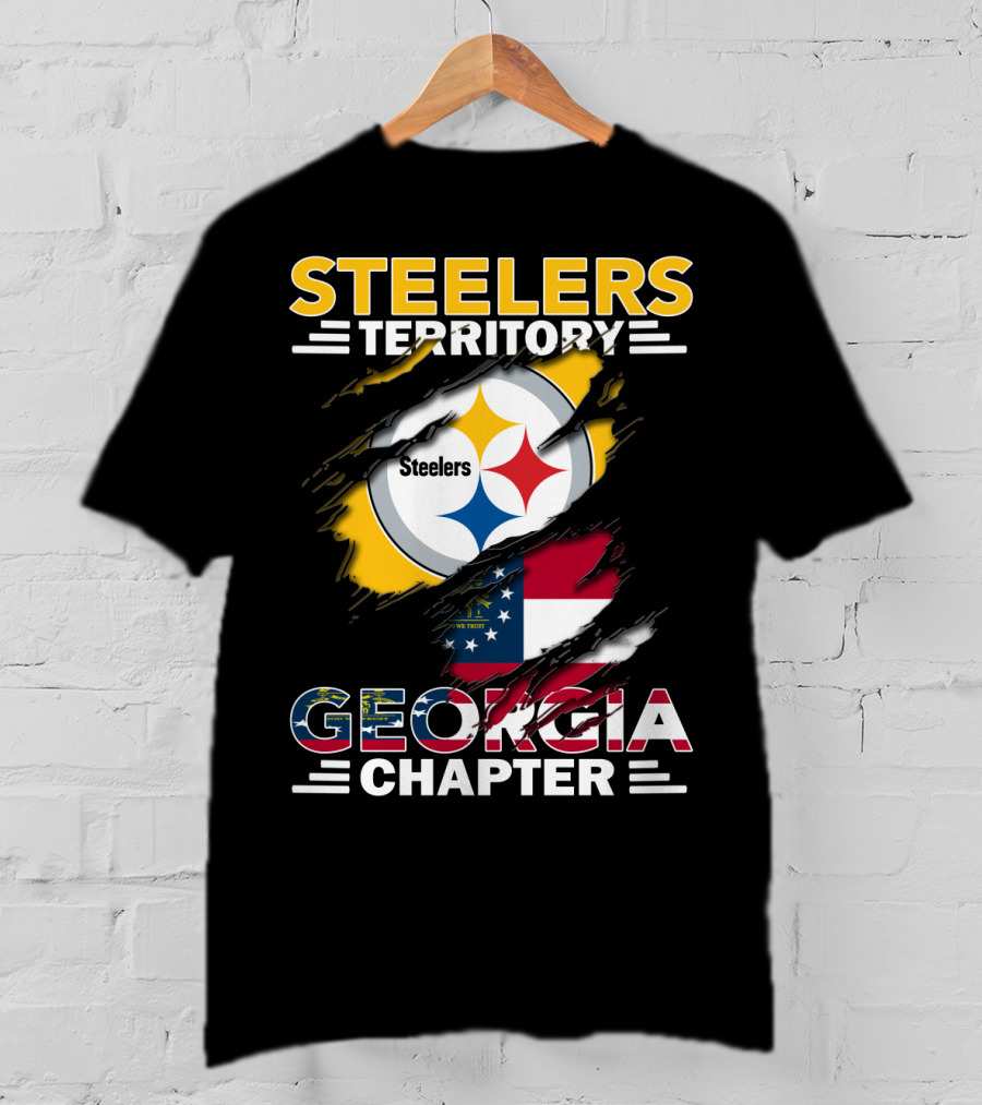 Steelers Territory Georgia Chapter Flag T-Shirt
