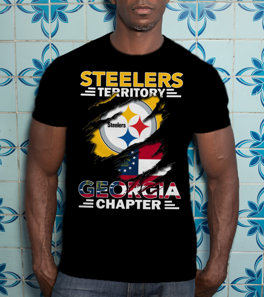 Steelers Territory Georgia Chapter Flag T-Shirt