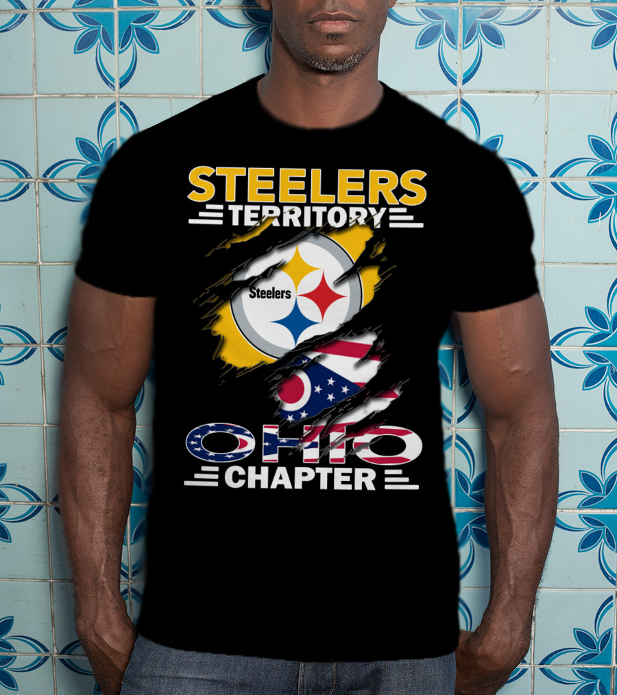 Steelers Territory Ohio Chapter Flag T-Shirt