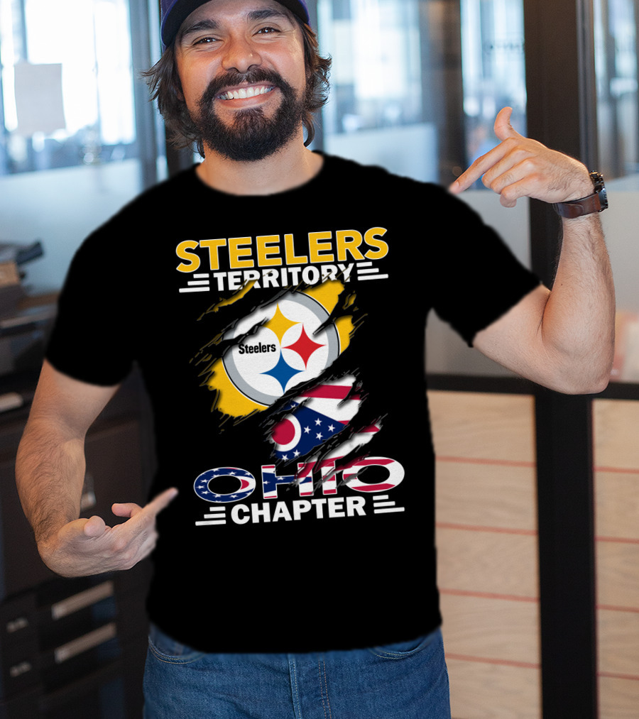 Steelers Territory Ohio Chapter Flag T-Shirt