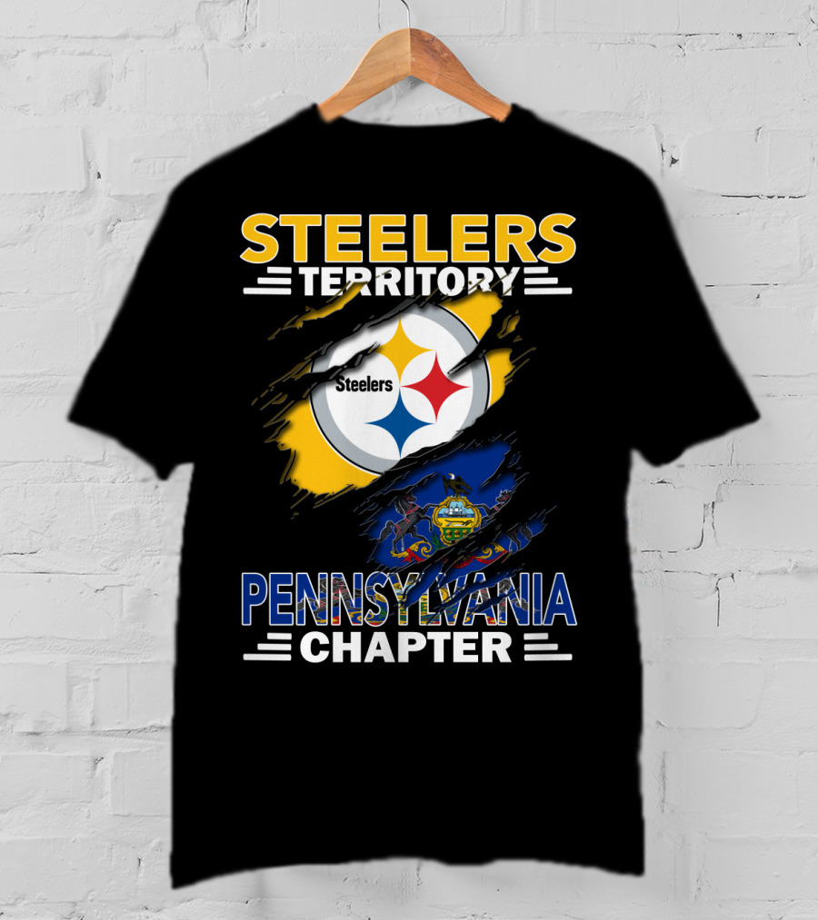 Steelers Territory Pennsylvania Chapter Flag T-Shirt