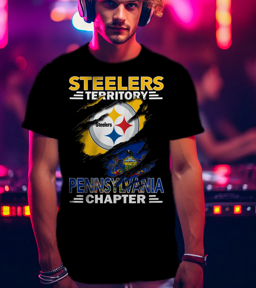 Steelers Territory Pennsylvania Chapter Flag T-Shirt