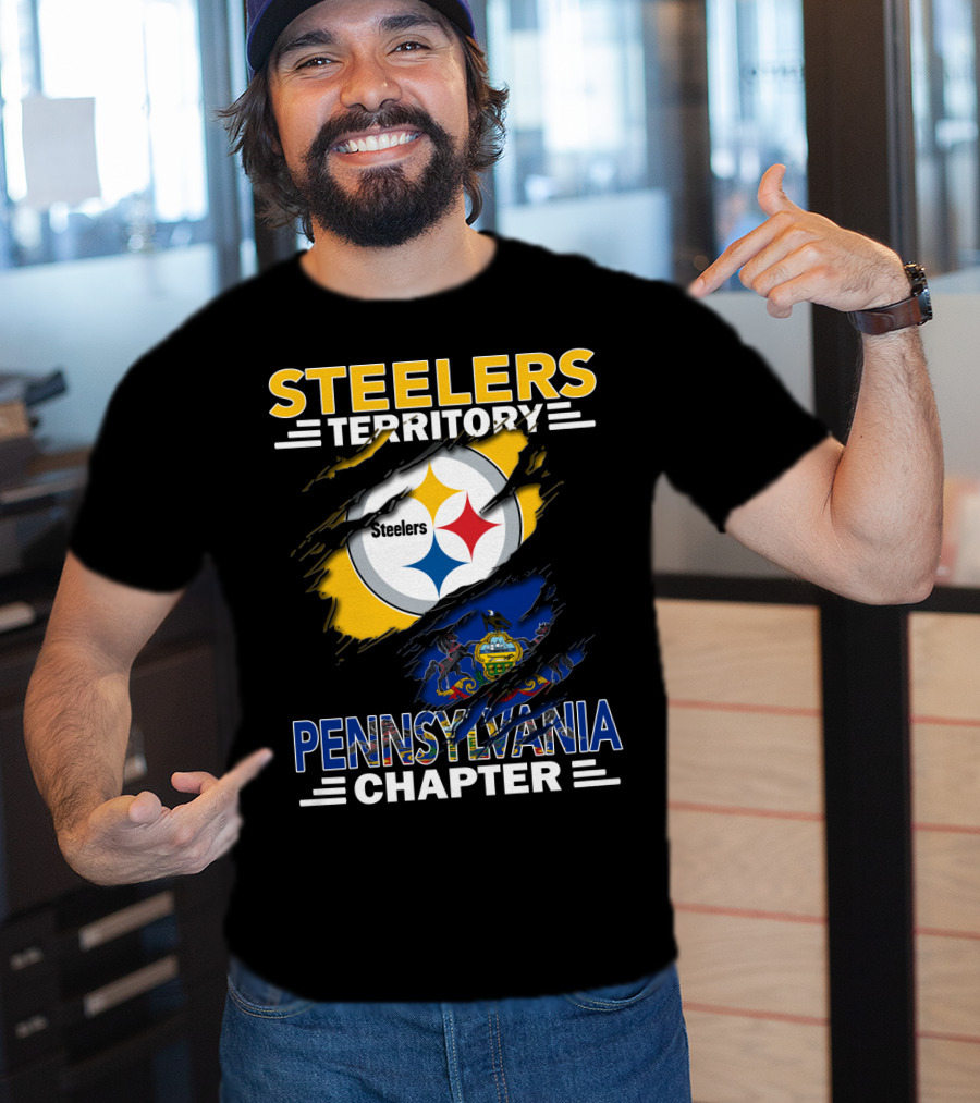 Steelers Territory Pennsylvania Chapter Flag T-Shirt