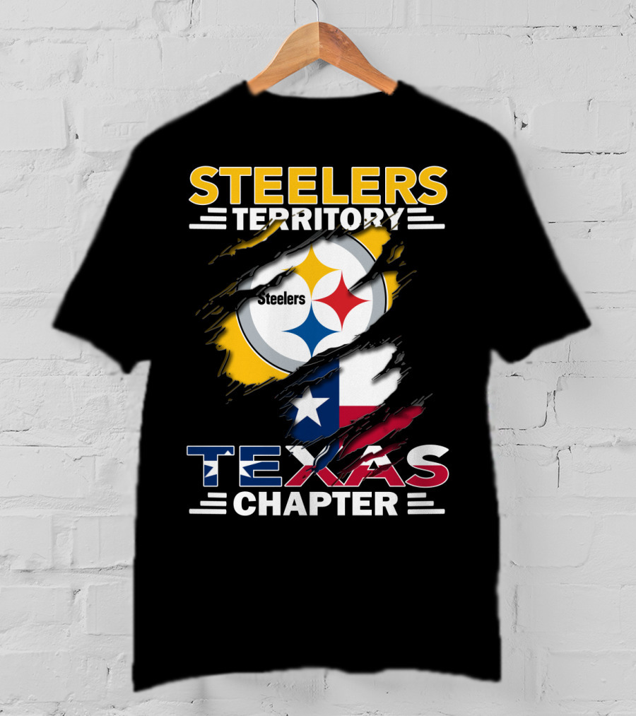 Steelers Territory Texas Chapter Steelers Texas Chapter Flag Football Fan T-Shirt