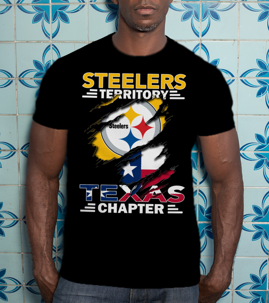 Steelers Territory Texas Chapter Steelers Texas Chapter Flag Football Fan T-Shirt