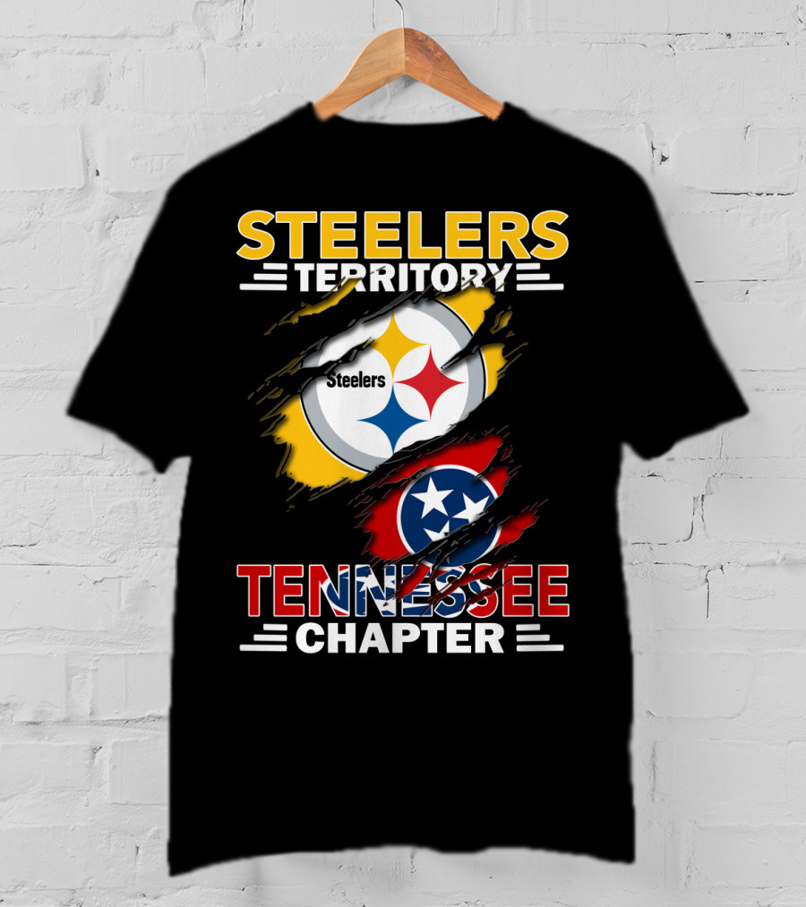 Steelers Territory Tennessee Chapter Football Pride Logo Fan Base T-Shirt