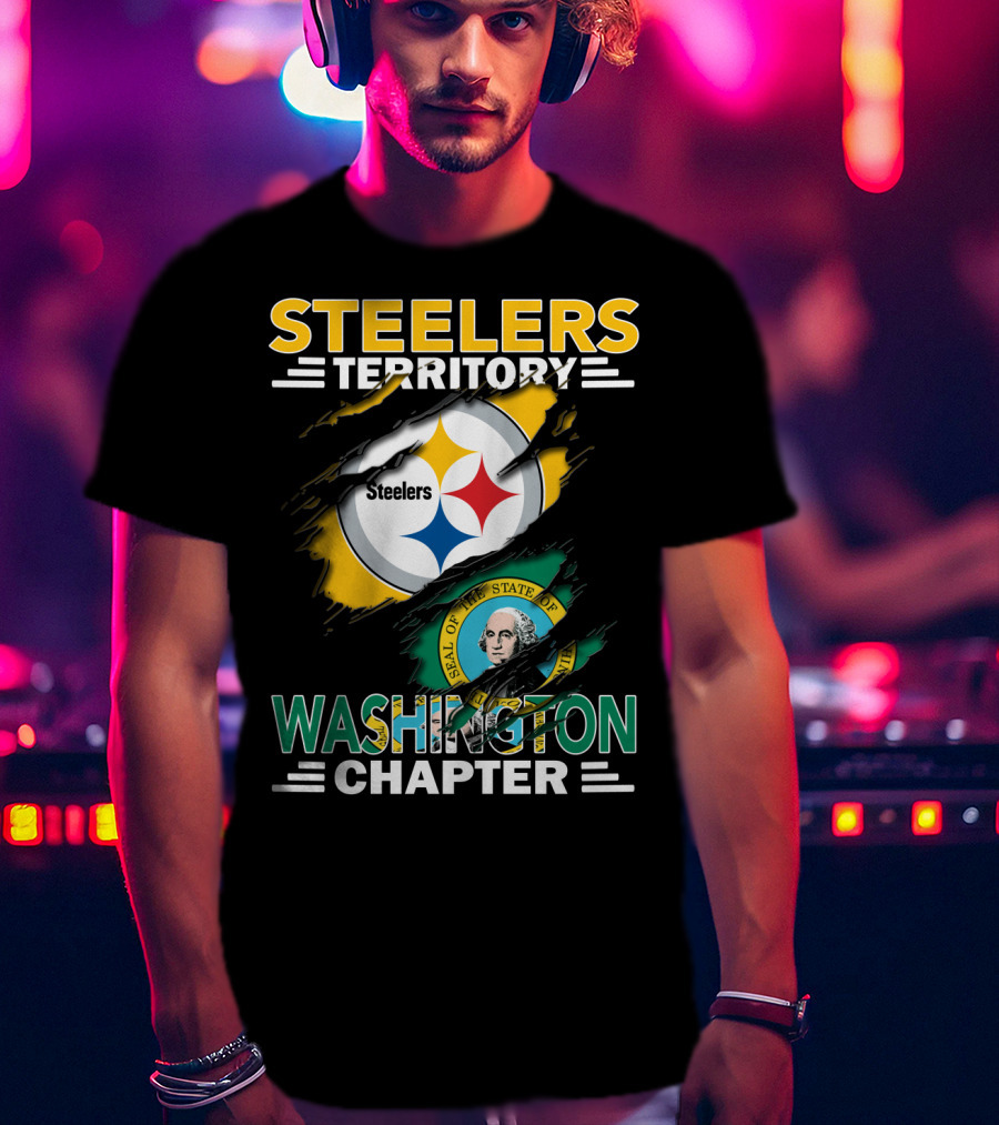 Steelers Territory Washington Chapter Seal T-Shirt