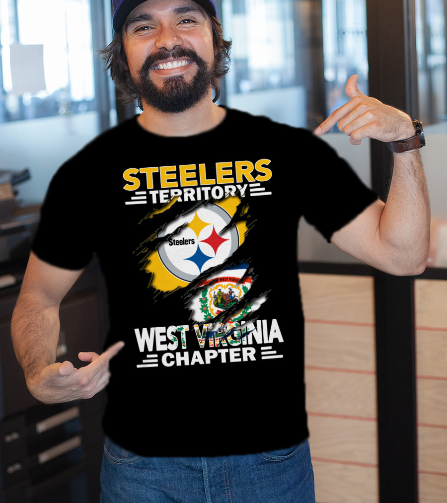Steelers Territory West Virginia Chapter Logo Tear T-Shirt