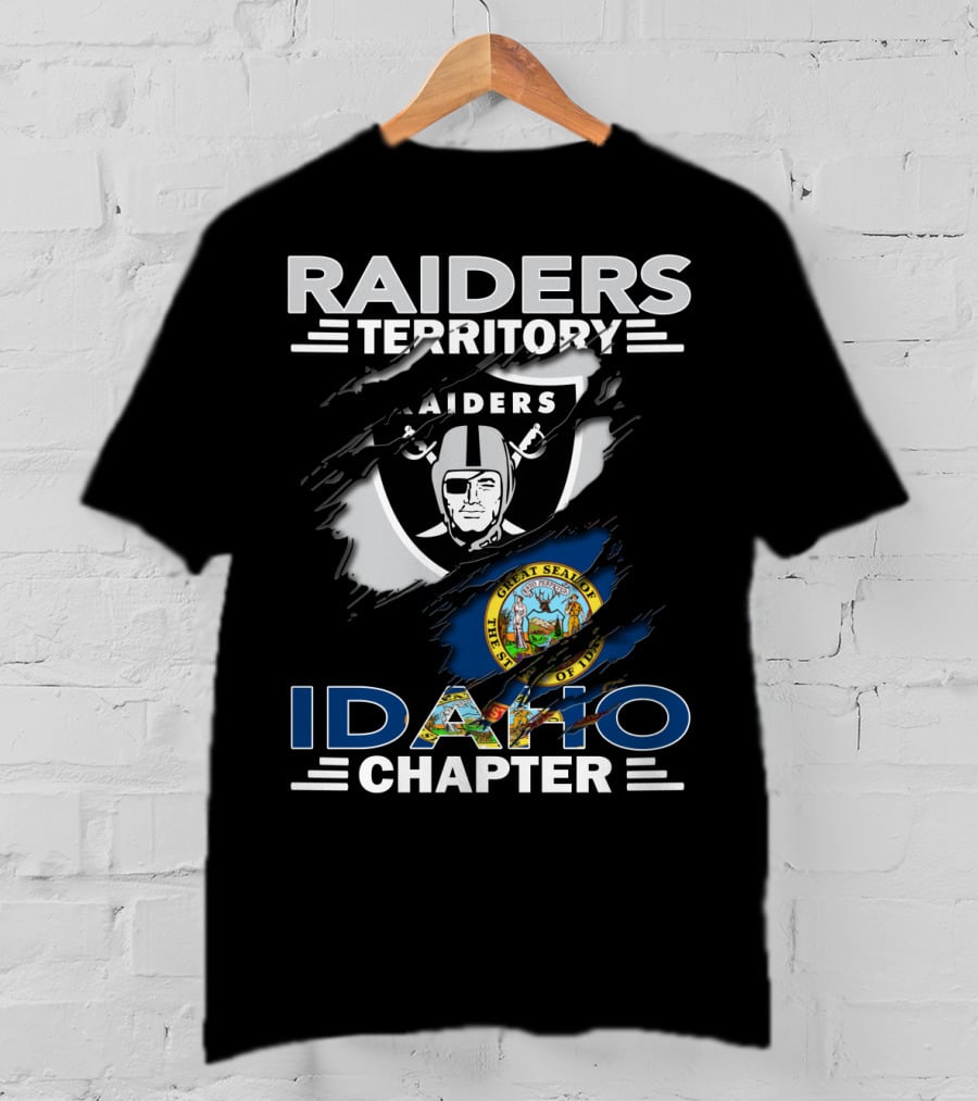 Raiders Territory Idaho Chapter Great Seal Of Idaho Football Fan Club T-Shirt