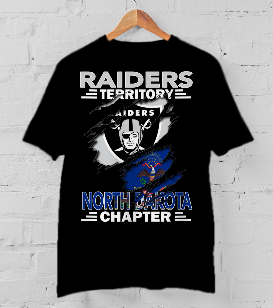 Raiders Territory North Dakota Chapter Nfl Team Pride T-Shirt