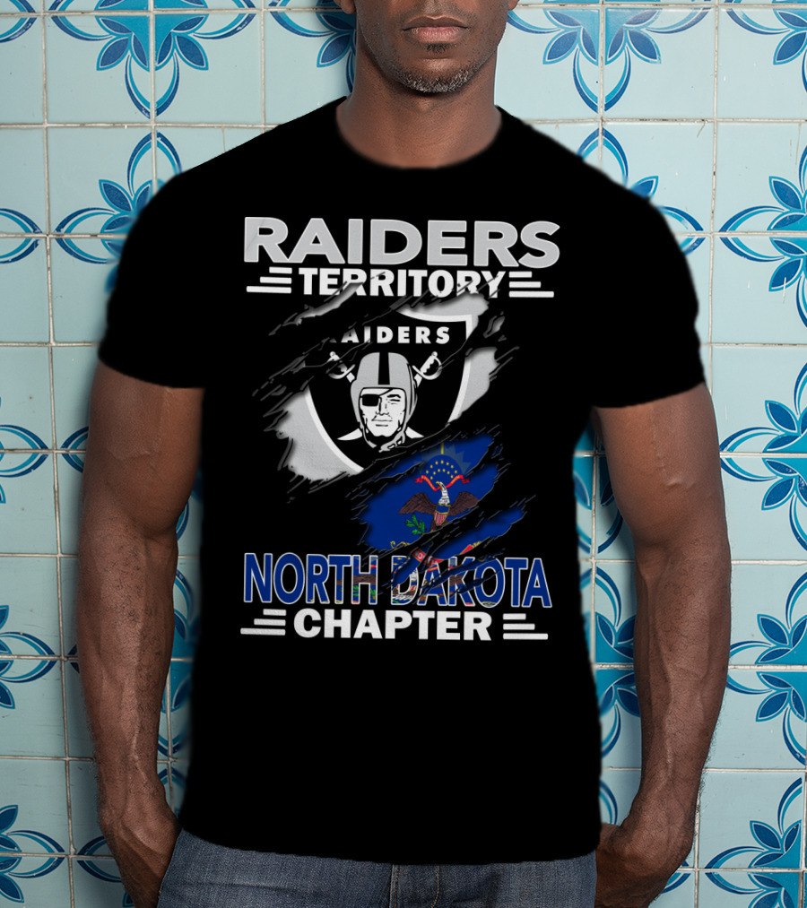 Raiders Territory North Dakota Chapter Nfl Team Pride T-Shirt