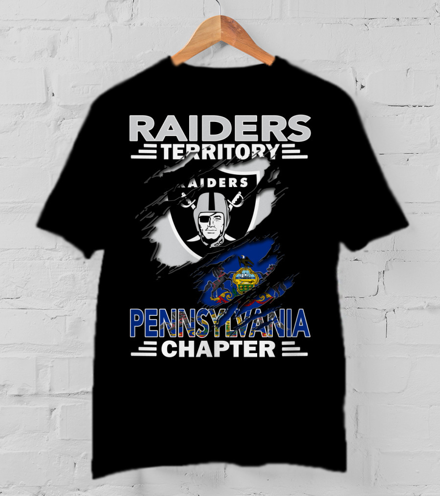 Raiders Territory Pennsylvania Chapter Nfl Logo Integration T-Shirt