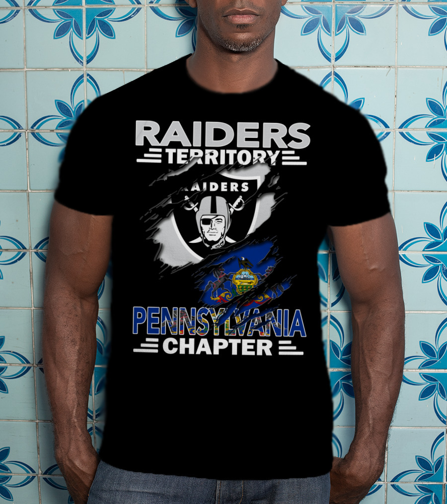 Raiders Territory Pennsylvania Chapter Nfl Logo Integration T-Shirt
