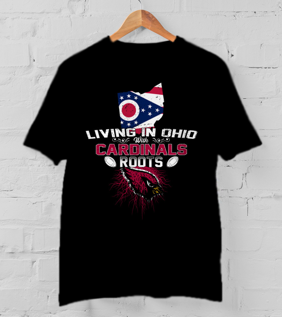 Ohio Pride With Cardinals Football Heritage T-Shirt