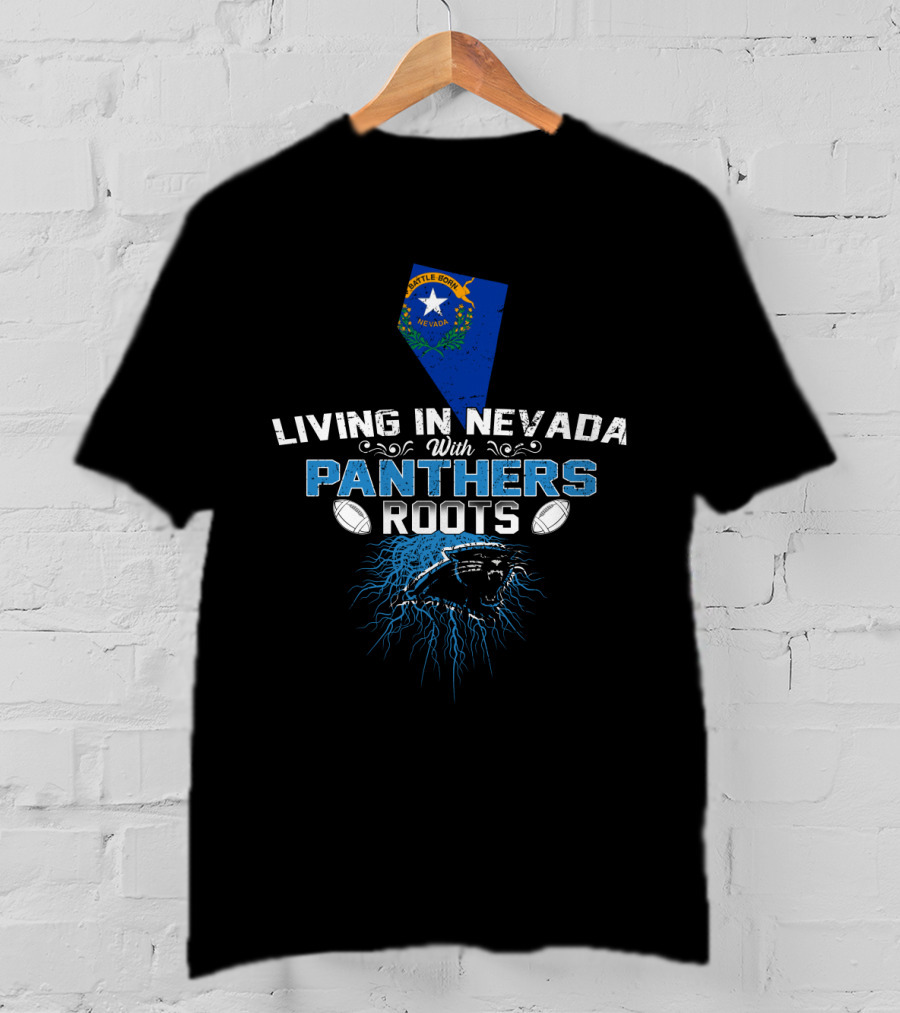 Nevada Pride With Panthers Roots And Football Connection T-Shirt