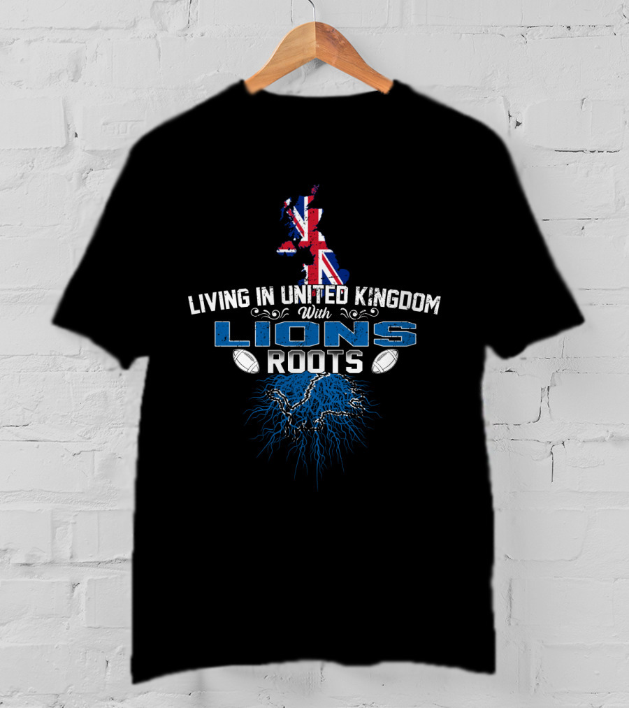 Living In United Kingdom With Lions Rugby Heritage T-Shirt