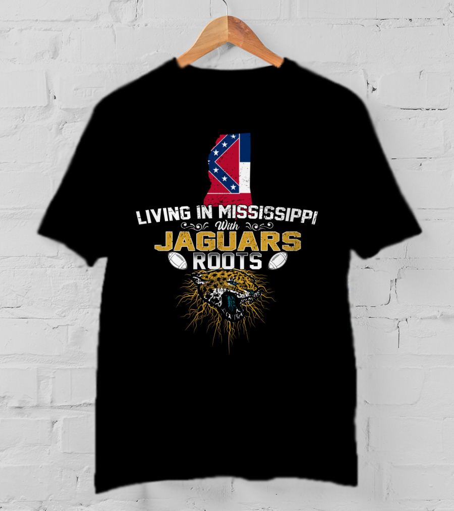 Mississippi Residence With Jaguars Heritage And Football Symbols T-Shirt