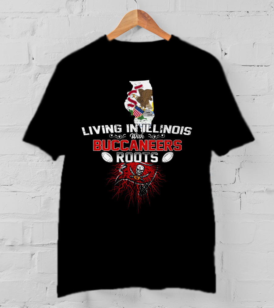 Living In Illinois Embracing Iconic Buccaneers Heritage T-Shirt
