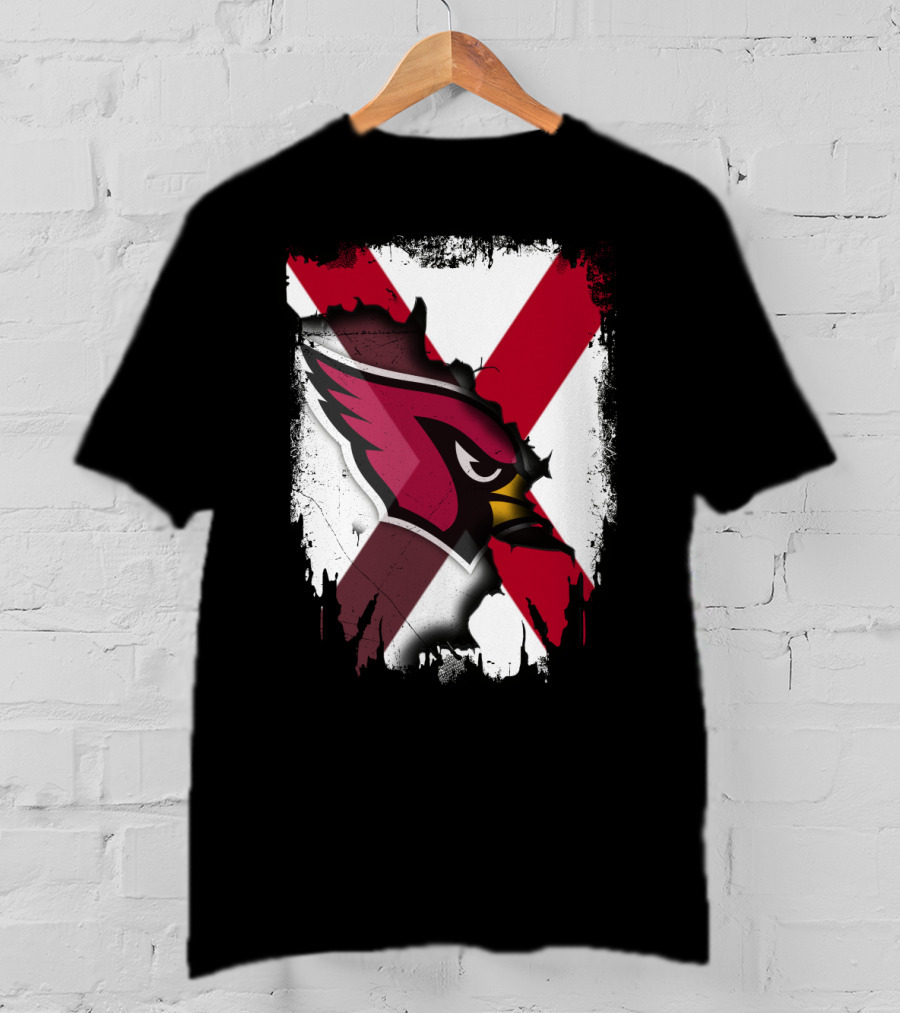 Together Alabama Cardinal Spirit Flag T-Shirt
